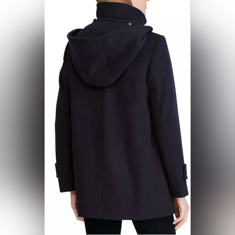 Lauren Ralph Lauren Women's Hooded A-Line Coat Size 12 - Picture 9 of 11